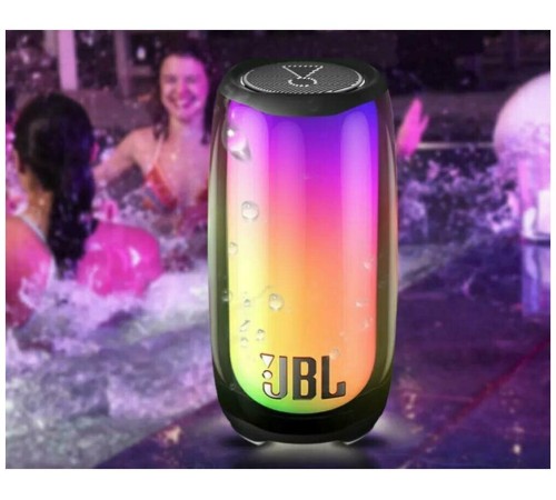 Портативная акустика JBL Pulse 5 в чёрном цвете: мощный звук в компактном корпусе