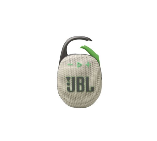 Портативная акустика JBL Clip 5 в песочном цвете: мощный звук в компактном корпусе