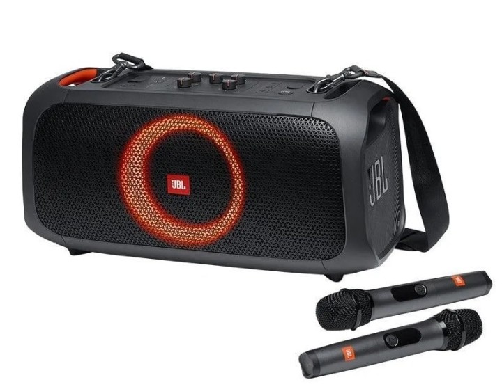 Портативная акустика JBL PartyBox On-The-Go, 100 Вт, (2 микрофона), черный