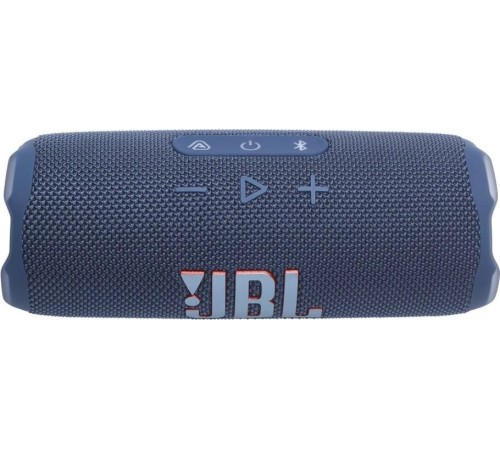 Портативная акустика JBL Flip 7 синего цвета — мощный звук в компактном корпусе.