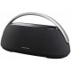 Портативная акустика Harman/Kardon Go + Play Mini 3 в чёрном цвете: мощный звук в компактном корпусе.