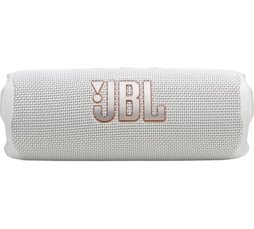Портативная акустика JBL Flip 7 белого цвета — мощный звук в компактном корпусе