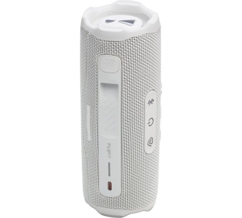Портативная акустика JBL Flip 7 белого цвета — мощный звук в компактном корпусе
