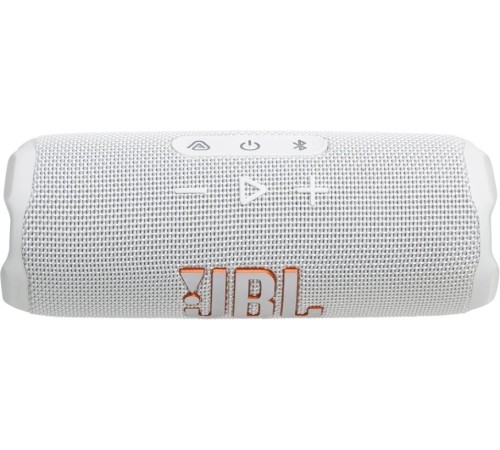 Портативная акустика JBL Flip 7 белого цвета — мощный звук в компактном корпусе