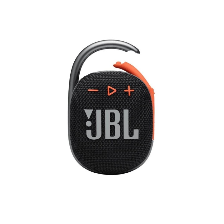 Портативная акустика JBL Clip 4, 5 Вт, черный/оранжевый