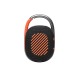 Портативная акустика JBL Clip 4: чёрный и оранжевый дизайн, 5 Вт мощности