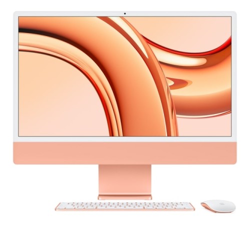 Apple iMac 24 Retina 4K (M3 8-Core CPU, GPU 10-Core, 8 ГБ, 256 ГБ) (MQRX3) Оранжевый