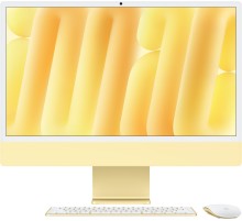 Apple iMac 24 Retina 4K (M4 10-Core CPU, GPU 10-Core, 24 ГБ, 1 ТБ) (Z1K2000NY) Желтый