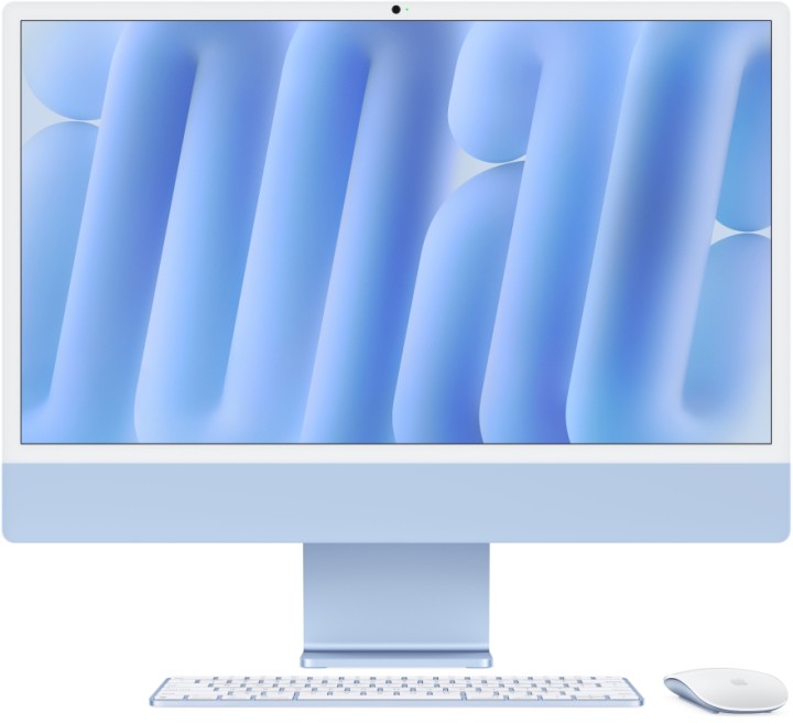 Apple iMac 24 Retina 4K (M4 10-Core CPU, GPU 10-Core, 24 ГБ, 1 ТБ) (Z1K5001DL, Z1EQ001SN) Синий