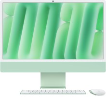 Apple iMac 24 Retina 4K (M4 10-Core CPU, GPU 10-Core, 32 ГБ, 512 ГБ) (Z1EN000FQ) Зеленый