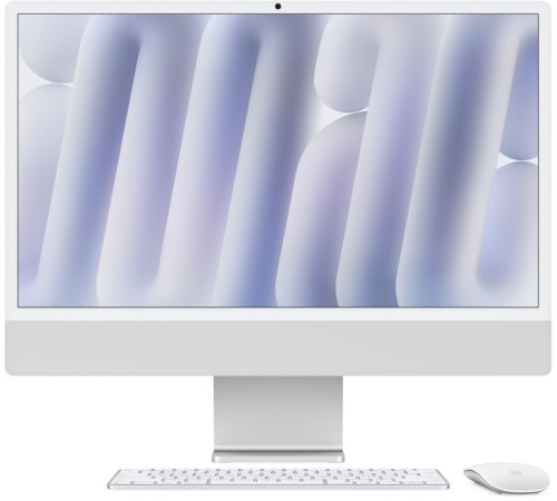 Apple iMac 24 Retina 4K (M4 10-Core CPU, GPU 10-Core, 16 ГБ, 256 ГБ) (MWUU3, MD3H4) Серебристый
