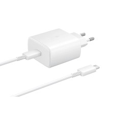 Сетевое зарядное устройство Samsung EP-TA845, с кабелем, 45 Вт, Белый Сетевое зарядное устройство Samsung EP-TA845, с кабелем, 45 Вт, Белый