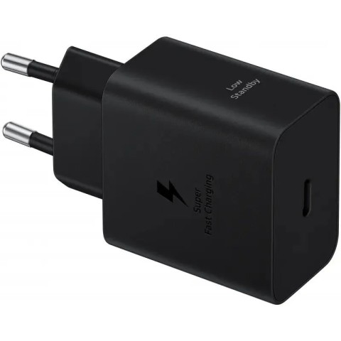 Сетевое зарядное устройство Samsung EP-T4511, c кабелем, USB-C, 45Вт, 3A, черный