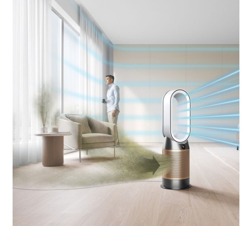 Очиститель воздуха Dyson HP09 Hot Cool Formaldehyde White/Gold, белый/золотой