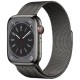 Умные часы Apple Watch Series 8 45 мм с корпусом из стали и ремешком Graphite Milanese
