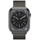 Умные часы Apple Watch Series 8 45 мм с корпусом из стали и ремешком Graphite Milanese