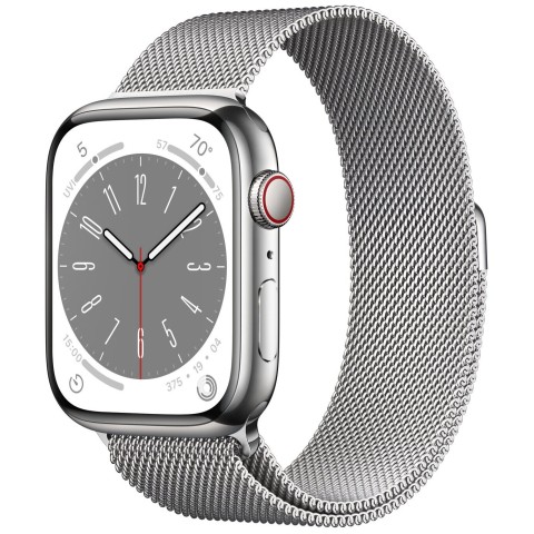 Умные часы Apple Watch Series 8 41 мм Steel Case, silver milanese