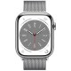 Умные часы Apple Watch Series 8 41 мм в стальном корпусе, серебристый Milanese Loop