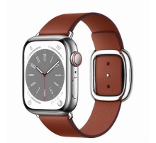 Умные часы Apple Watch Series 8 41 мм Silver Stainless Steel Case, brown modern buckle