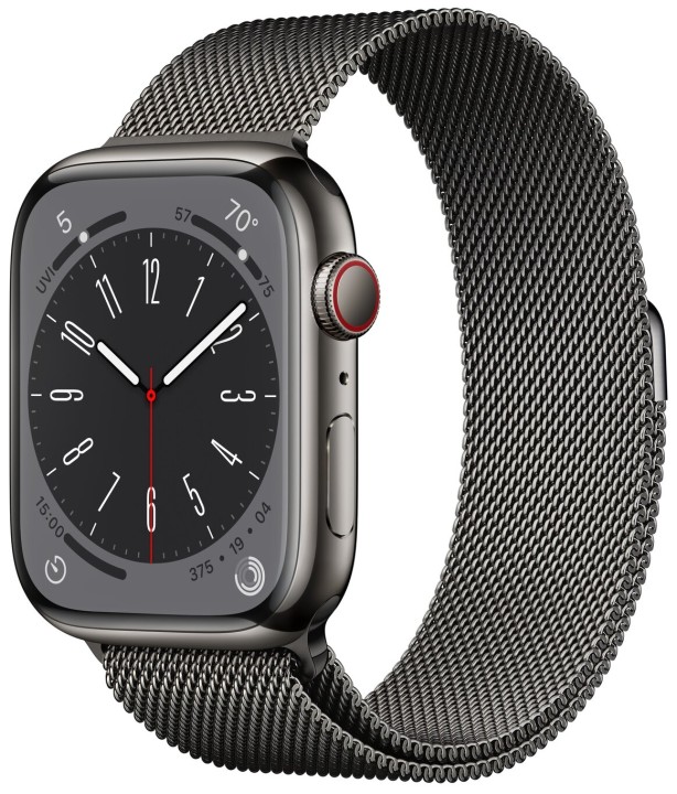 Умные часы Apple Watch Series 8 41 мм Steel Case, graphite milanese