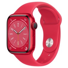 Умные часы Apple Watch Series 8 41 мм Aluminium Case (PRODUCT)RED Sport Band