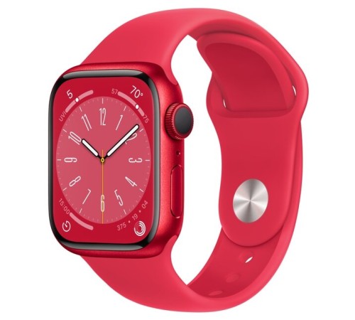 Умные часы Apple Watch Series 8 41 мм в красном алюминиевом корпусе с ремешком Sport Band