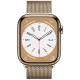 Золотые умные часы Apple Watch Series 8 41 мм с Milanese Loop MNJF3FD/A