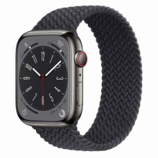 Умные часы Apple Watch Series 8 45 мм Black Steel Case, midnight braided solo loop size 5 Умные часы Apple Watch Series 8 45 мм Black Steel Case, midnight braided solo loop size 5