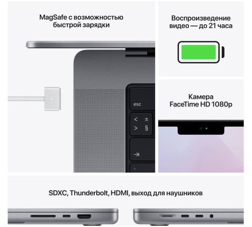 MacBook Pro 14 2023 MPHK3LL/A с M2 Max: мощный ноутбук в серебристом корпусе