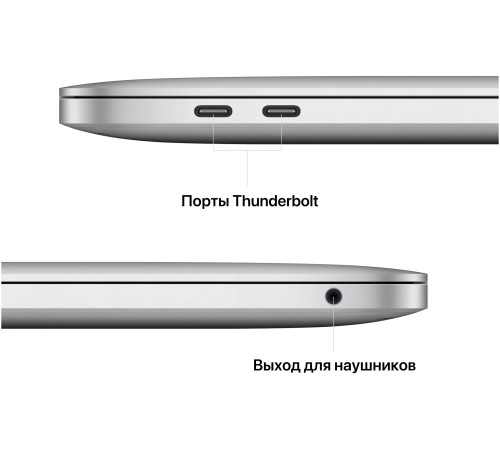 MacBook Pro 13.3" 2022 с Touch Bar и чипом M2: мощный и стильный серебристый ноутбук от Apple