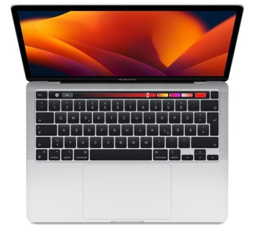 MacBook Pro 13.3" 2022 с Touch Bar и чипом M2: мощный и стильный серебристый ноутбук от Apple