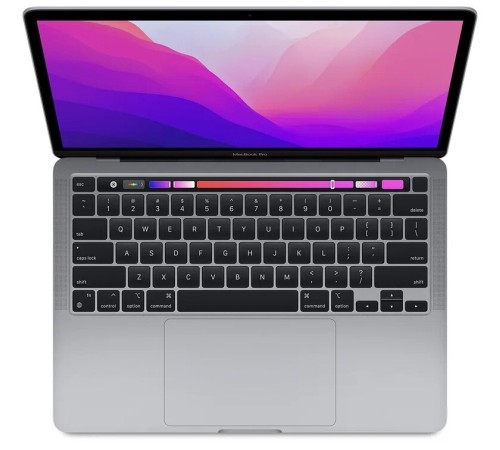 MacBook Pro 13.3" 2022 с Touch Bar и чипом M2: мощный и стильный серебристый ноутбук от Apple