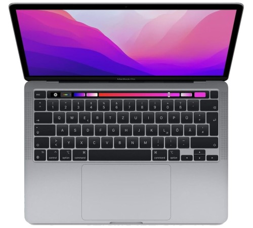 MacBook Pro 13.3" 2022 с Touch Bar и чипом M2: мощный и стильный серебристый ноутбук от Apple