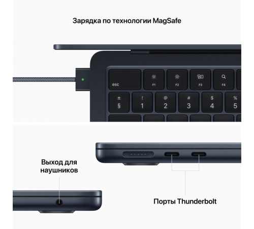 MacBook Air 13.6 2024 MC7X4: мощный ноутбук Apple в цвете Midnight