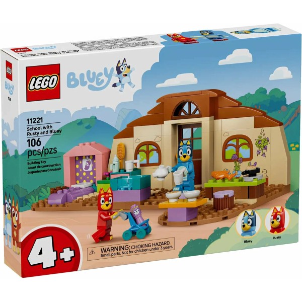 Конструктор LEGO Bluey 11221 Школа с Расти и Блуи