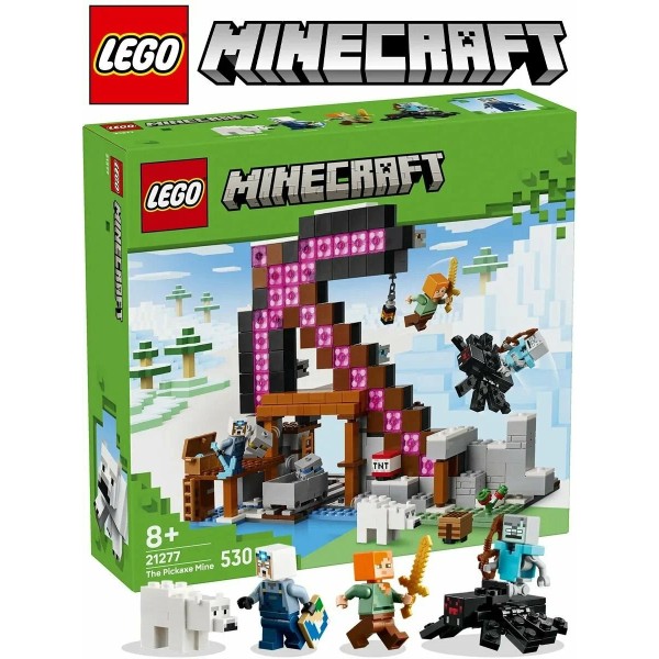 Конструктор LEGO Minecraft 21277 Шахта с киркой с Алекс и шахтёром, от 8 лет