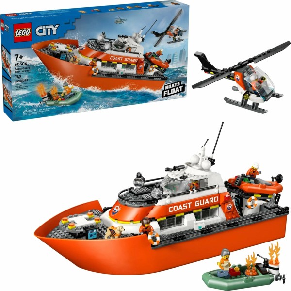 Конструктор LEGO City 60504 Спасательный катер береговой охраны