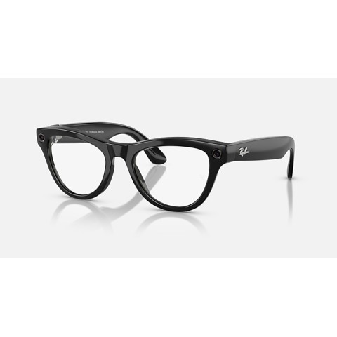 Очки с камерой Ray-Ban Meta Skyler Gen 1 RW4010 Shiny Black / Transitions Amethyst, 52-20-150 мм