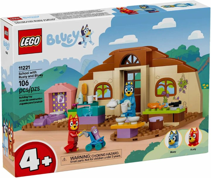 Конструктор LEGO Bluey 11221 Школа с Расти и Блуи