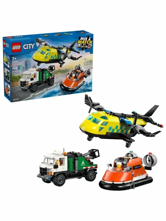 LEGO City 60505 Ремикс самолёта грузовика и судна на подушке