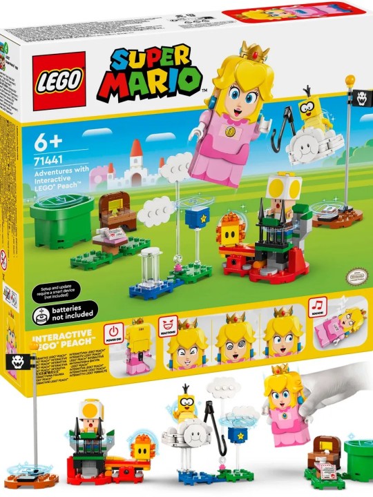 Конструктор LEGO Super Mario 71441 Приключения с Пич, облако и Лакиту, от 6 лет