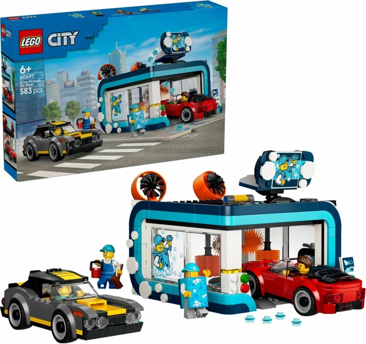 Конструктор LEGO City 60497 Робот-мойка, 583 детали, от 6 лет