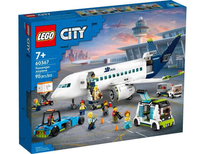Конструктор LEGO City 60367 Пассажирский самолет, 913 детали, 7+