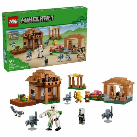 Конструктор LEGO MINECRAFT - Рейд на деревню призывателей, 607 эл. - Лего 21596