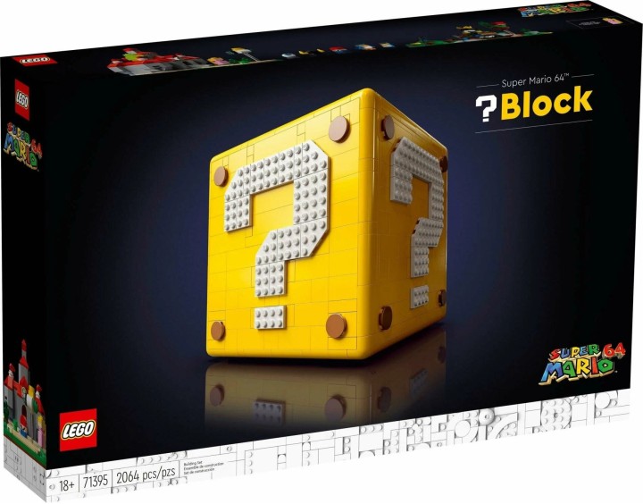 Конструктор LEGO Super Mario 71395 Блок "Знак вопроса" из Super Mario 64, 2064 дет, 10 минифигурок