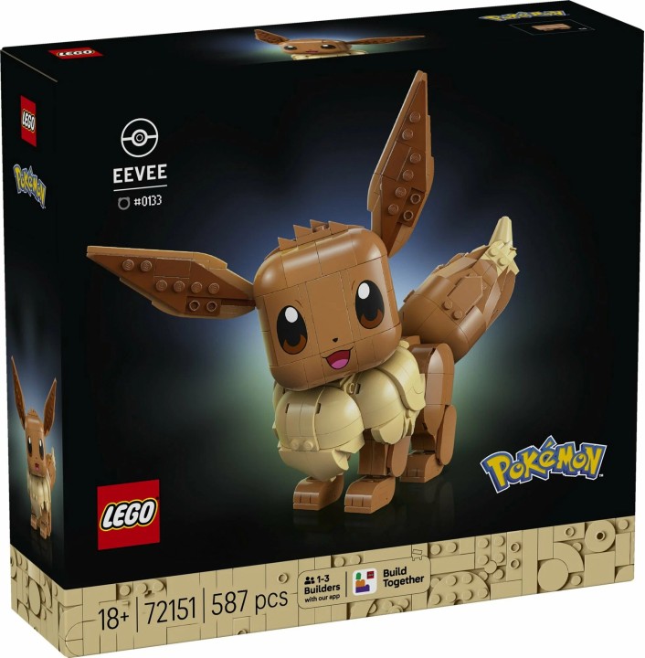 Конструктор LEGO Pokemon 72151 Eevee, 587 деталей, от 18 лет