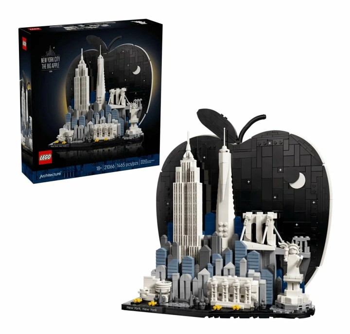 Конструктор LEGO Architecture Нью-Йорк: Биг Эпл 21066, 1465 деталей, от 18 лет