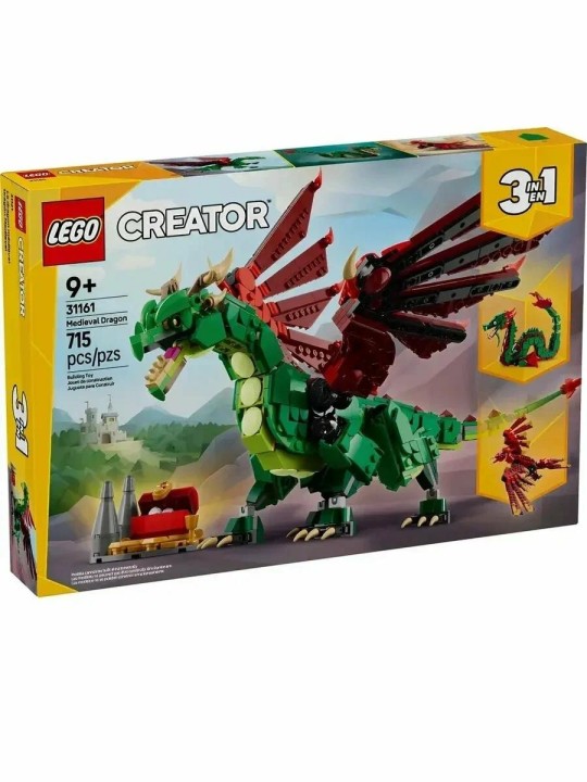 Конструктор LEGO Creator 3в1 31161 «Средневековый дракон», 715 деталей, 9+
