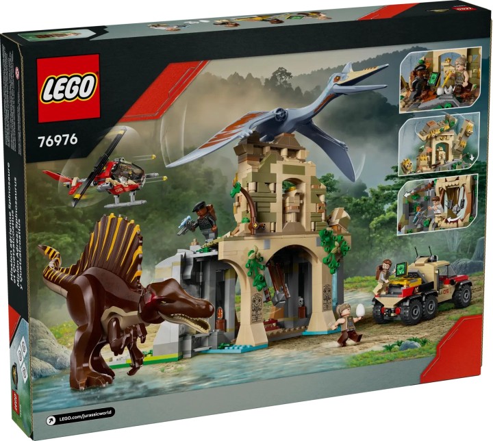 Конструктор LEGO 76976 Jurassic World Spinosaurus Quetzalcoatlus Air Mission, 984 дет.