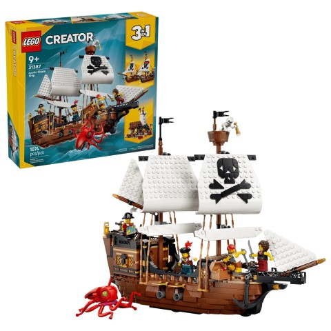 Конструктор LEGO Creator 31387 Iconic Pirate Ship Легендарный пиратский корабль 3 в 1